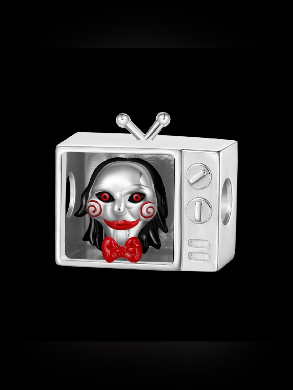 Gnoce x Saw collab 925 Sterling Silver Horror Charm Billy for Pandora Bracelet